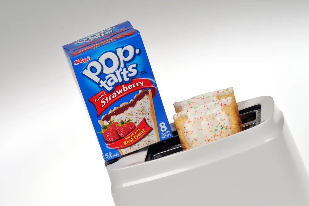 Pop-Tart coming out of toaster