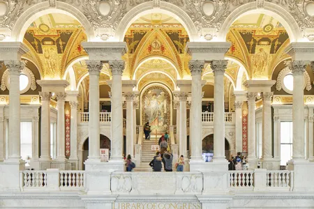 The Great Hall boasts works by nearly 50 American painters and sculptors.
