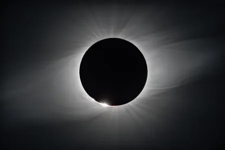 A total solar eclipse, as seen from the European Southern Observatory's La Silla Observatory in Chile in 2019