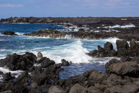 Waves at Pōhue Bay