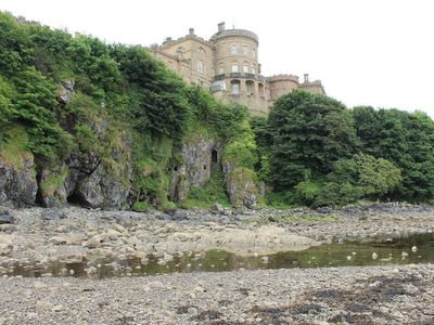 The ghost of a bagpiper is rumored to haunt the caves below Culzean Castle