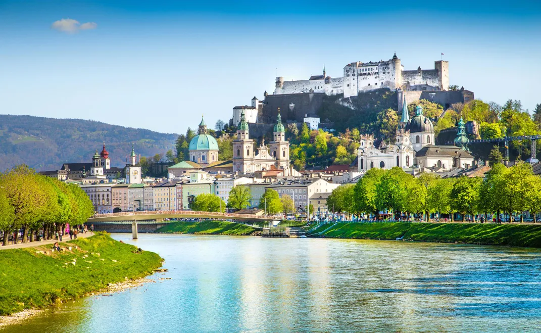 View of charming Salzburg