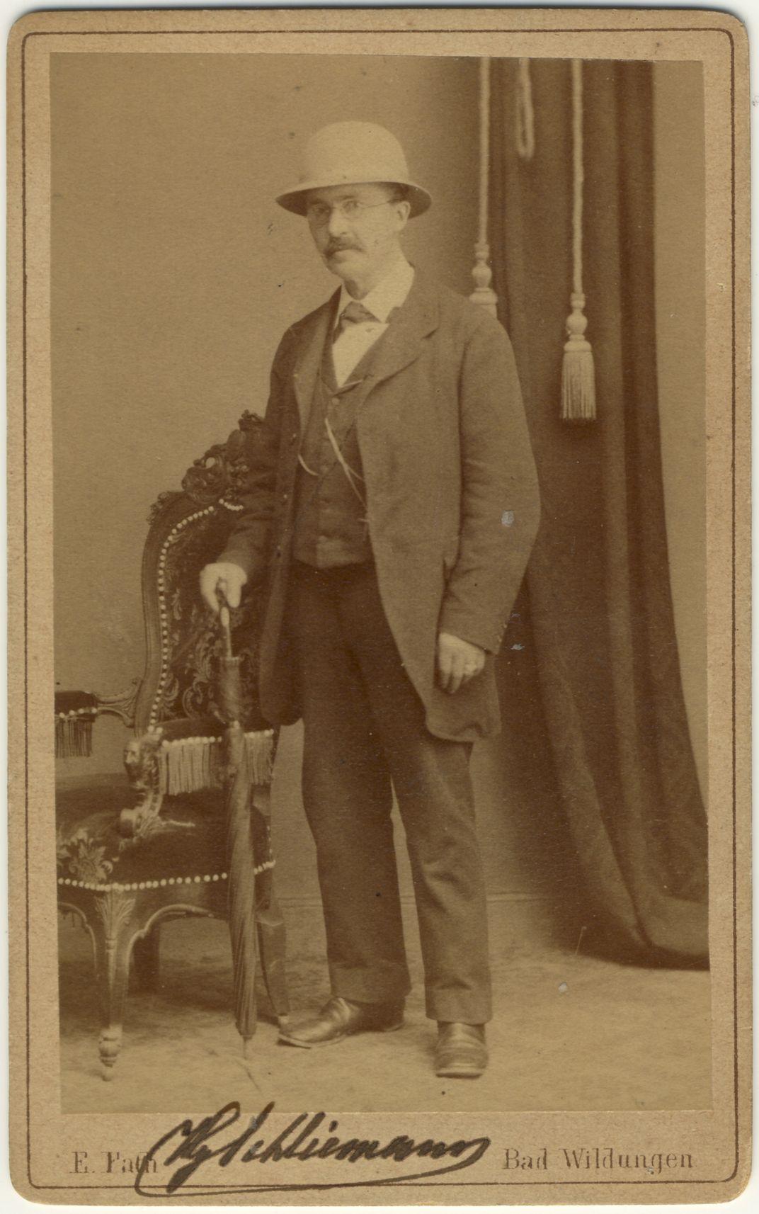 Heinrich Schliemann in the 1870s