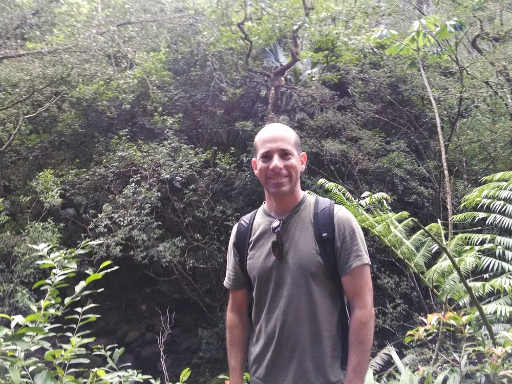 Gary Krupnick, Ph.D., Head of the Plant Conservation Unit at the Smithsonian in the field.