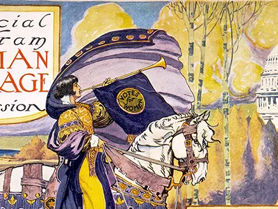 The official program for the March 3, 1913 Suffrage Parade in Washington, D.C..
