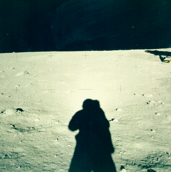 Looking west from the Apollo 11 landing site.