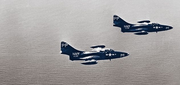 pair of F9F-5 Panthers