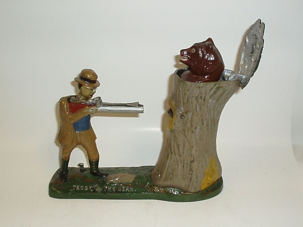 miniature man and bear