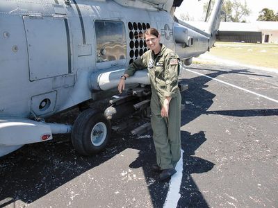 In 2012, Navy Lieutenant Nicole Scherer flew a Sikorsky SH-60B Seahawk cross-country to its likely-final resting place: the Davis-Monthan Air Force Base boneyard.