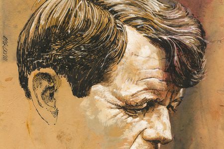 On April 4, 1968, when his campaign plane reached Indianapolis on that night, Robert F. Kennedy (above: in a 1968 portrait by Louis S. Glanzman) learned of Dr. King’s death.
