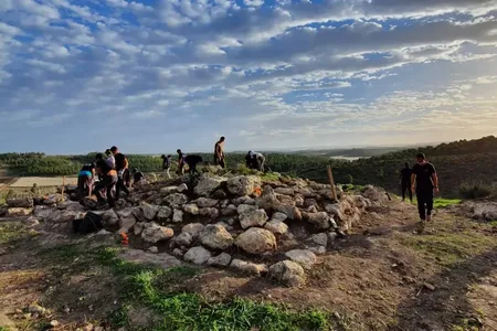 The Seleucid fortress boasted stone walls measuring nearly ten inches thick.