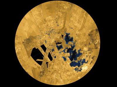 The lakes in Titan’s northern hemisphere 