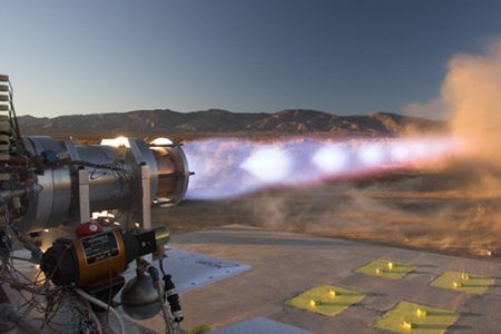 Testing a new kind of rocket.