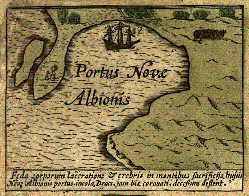 Map of Portus Nova Albionis