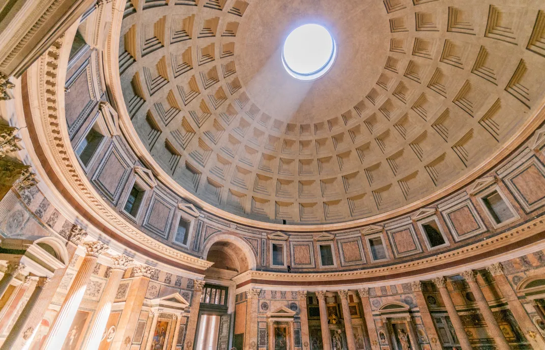 The Pantheon's interior