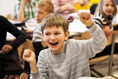 "This is what we do every day," says Kirkkojarvi Comprehensive School principal Kari Louhivuori, "prepare kids for life."