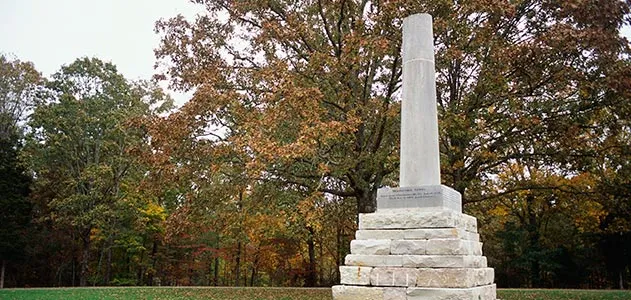 Monument for explorer Meriwether Lewis