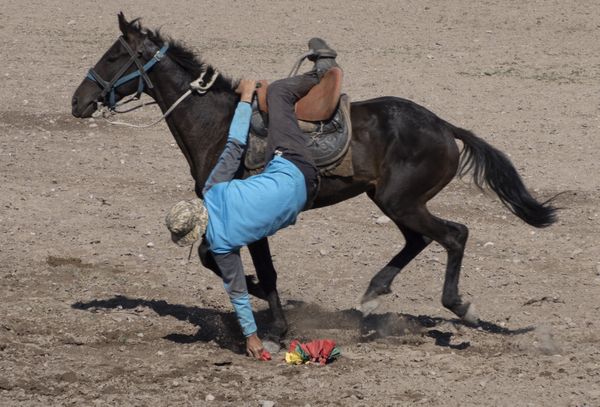 Playing Traditional Horse Game of Kok Boru thumbnail