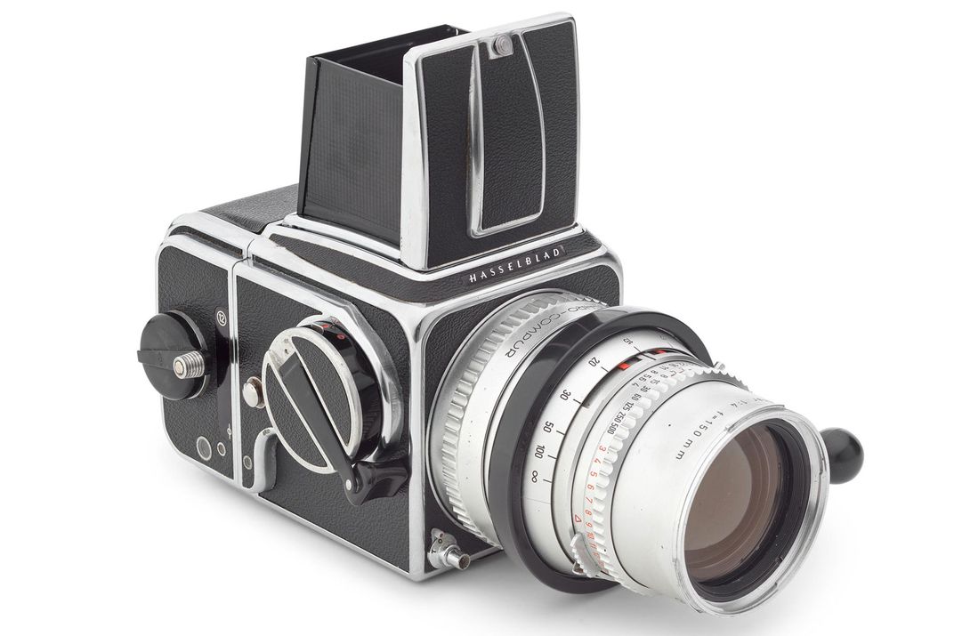 Hasselblad 500C camera Duffy used to shoot Bowie's Aladdin Sane and Scary Monsters (and Super Creeps) album covers.