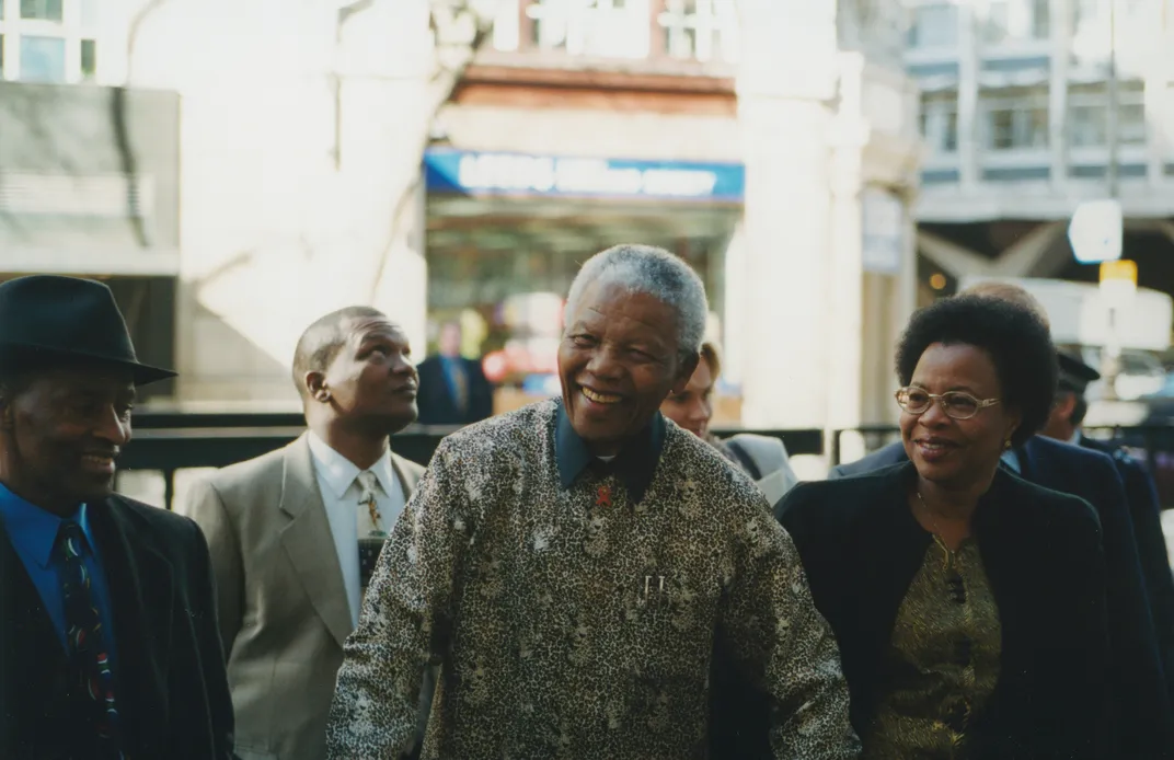 Nelson Mandela in 2000
