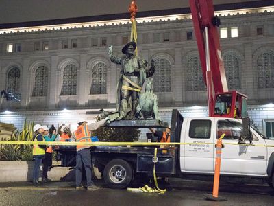 The decision to remove the statue came September 12, 2018, when San Francisco’s Board of Appeals voted for it to be carted off to a storage facility. 