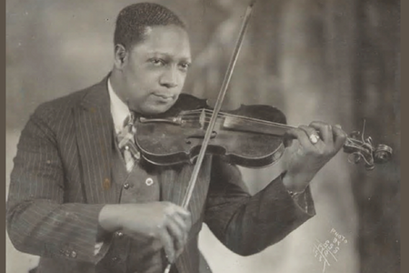 Aside from photography, James Van Der Zee was also a gifted musician who played both the piano and violin.