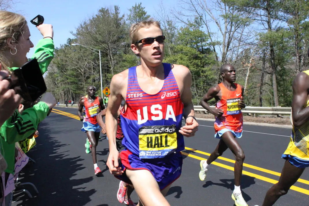 a runner in the Boston Marathon