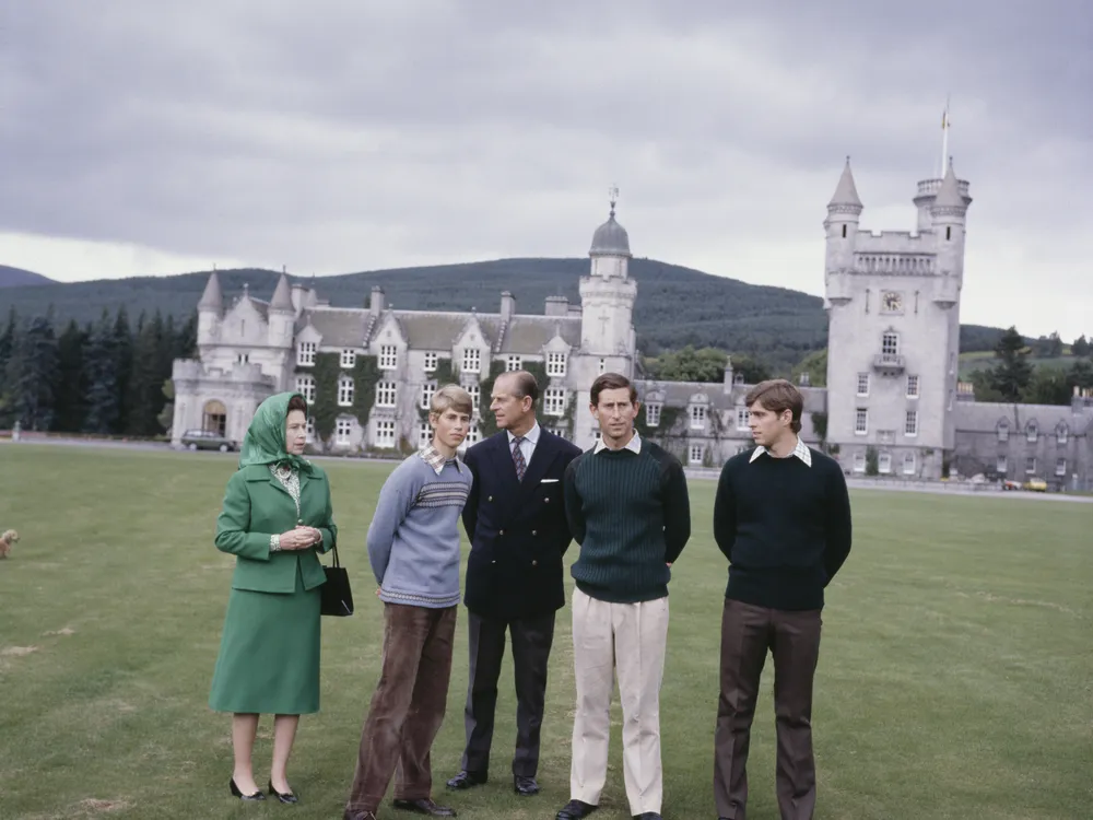 Historic image of royal family at Balmoral Castle