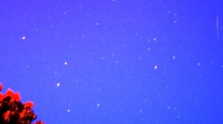 The Quadrantid meteor shower, as visible at twilight