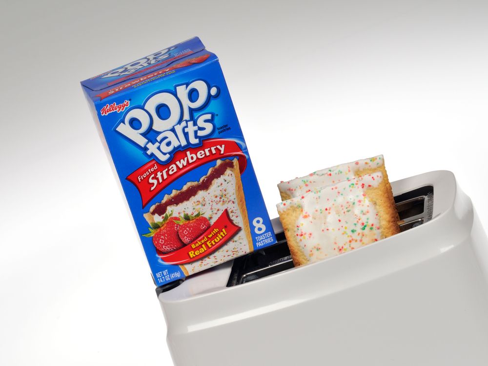 Pop-Tart coming out of toaster