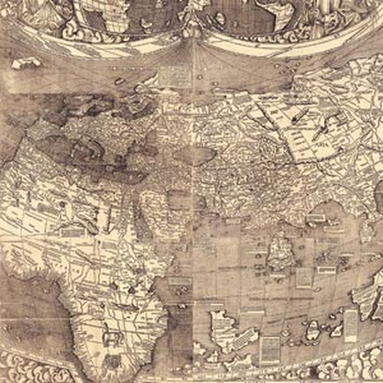 Waldseemuller map detail showing America, 1507 | - Photo Sharing