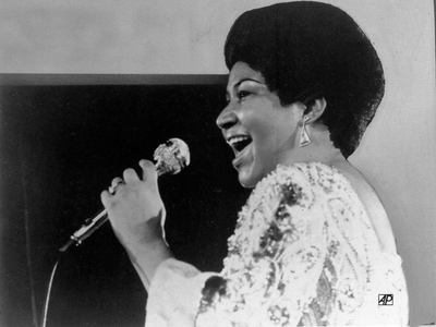 January 28, 1972 file photo of Aretha Franklin
