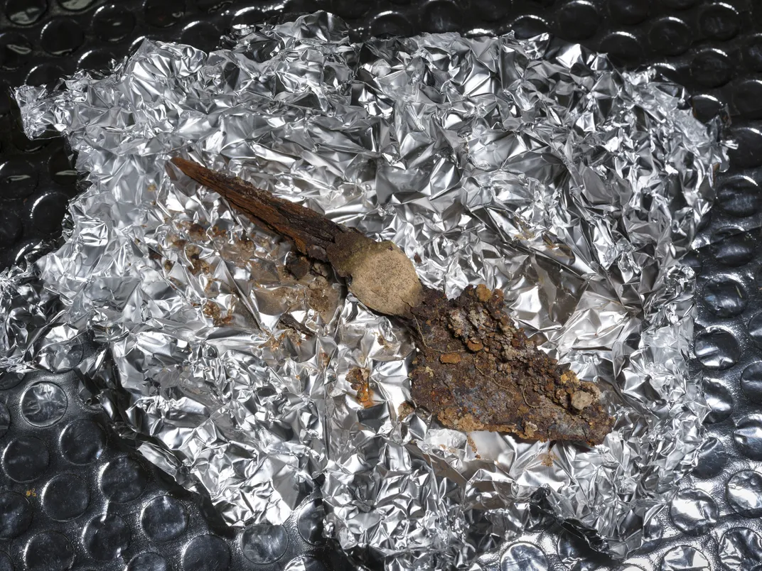 This arrowhead found at Tugunbulak includes a bone collar that would issue a terrifying whistle when the projectile was launched.