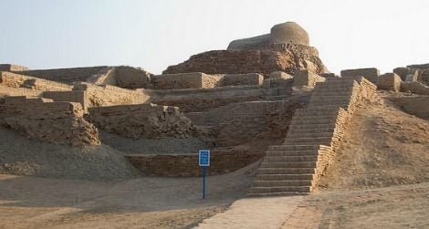 Part of the city of Mohenjo Daro