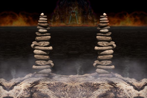 Far away beyond the river, a foreign shore... thumbnail