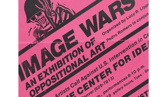 The Center for Idea Art. Flyer for Image Wars: an Exhibition of Oppositional Art, 15 May – 18 June 1984. Juan Sánchez papers, 1972-2010. Archives of American Art, Smithsonian Institution.