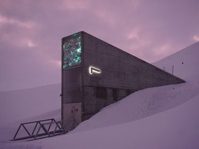 The Svalbard Global Seed Vault is located in the Norwegian Arctic on the remote island of Spitsbergen.