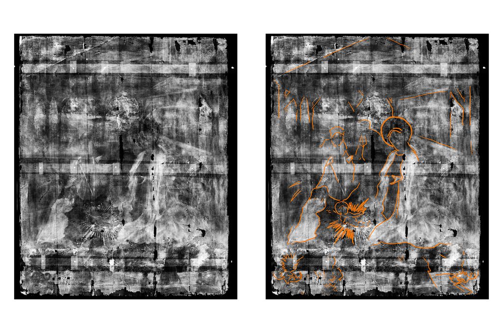 Nativity scene x-ray comparison