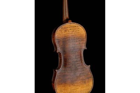 Conn's Civil War violin. 