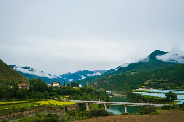 Mist in the mountains after light rain thumbnail