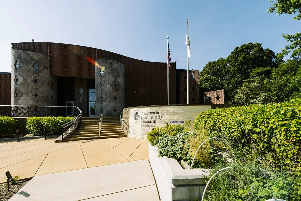 The Smithsonian's Anacostia Community Museum exterior in daylight