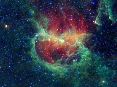 This is the Lambda Centauri nebula, a star-forming cloud in our Milky Way galaxy, also known as the Running Chicken nebula.