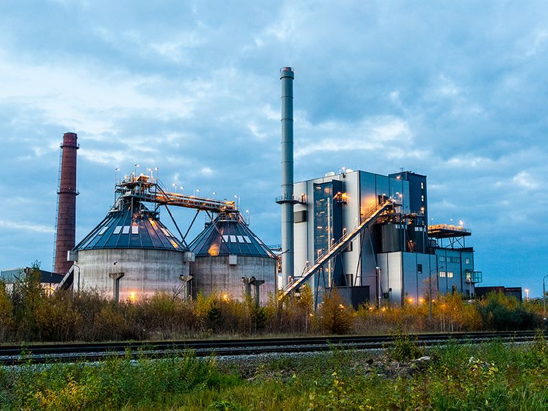 Biomass cogeneration plant in a evening | Smithsonian Photo Contest ...