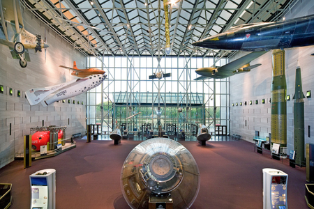 The main gallery of the National Air and Space Museum today....