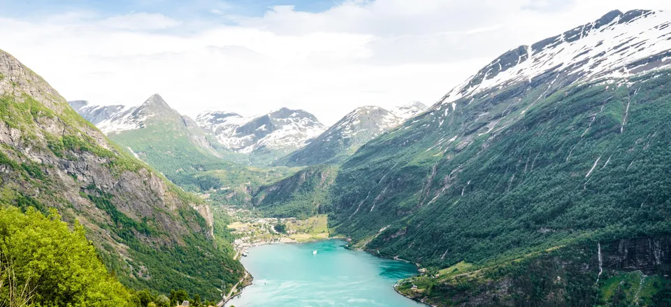  Geiranger nestled at the end of the fjord Credit: Marius Tandberg