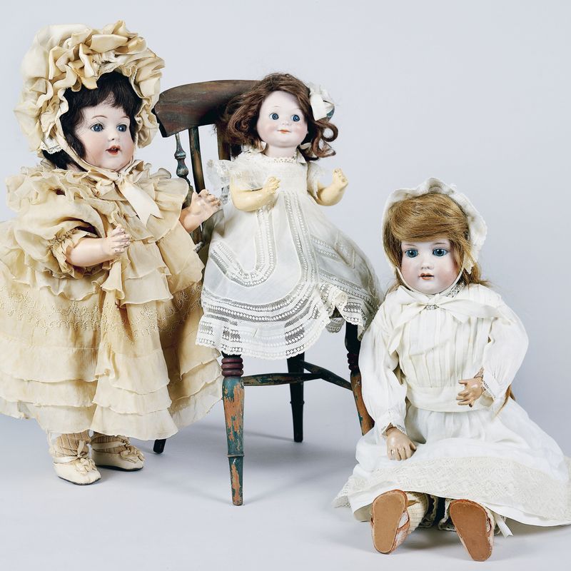 Late 1800s/early 1900s bisque doll composition body