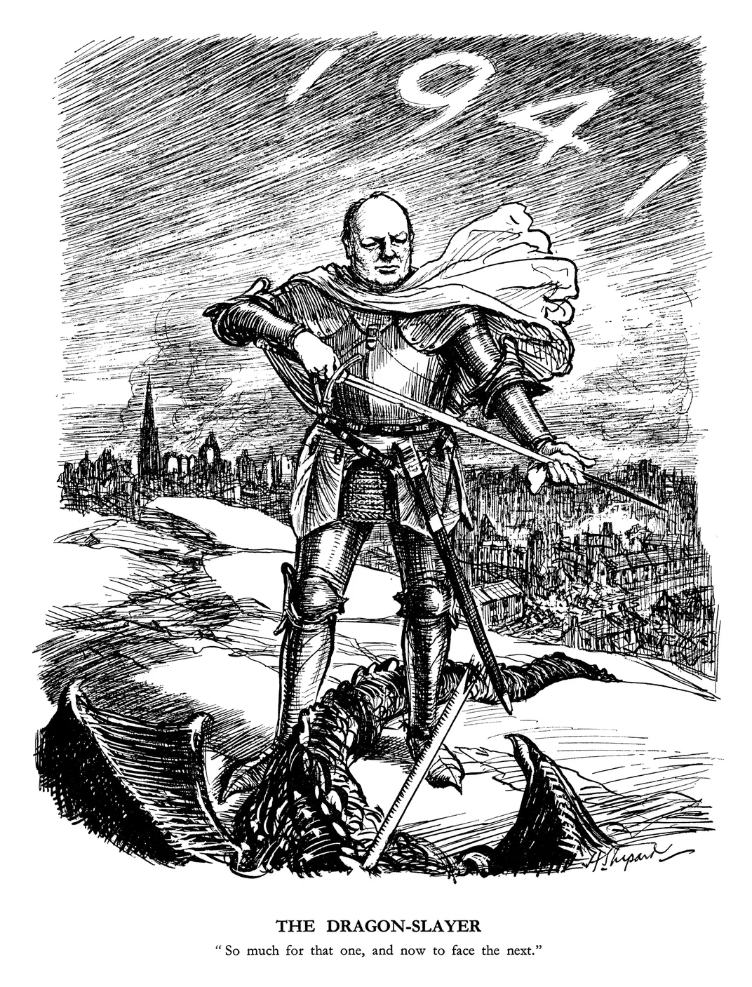 E. H. Shepard cartoon