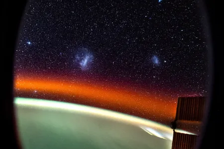 The Large and Small Magellanic Clouds were recently captured by NASA astronaut Don Pettit aboard the ISS.