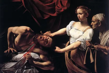 The unabashed depiction of violence seen in Caravaggio's "Judith Beheading Holofernes" underscores its creator’s bestial inclinations