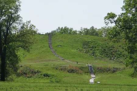 The mounds still rise as much as 66 feet above ground, more than 3,000 years after they were constructed.